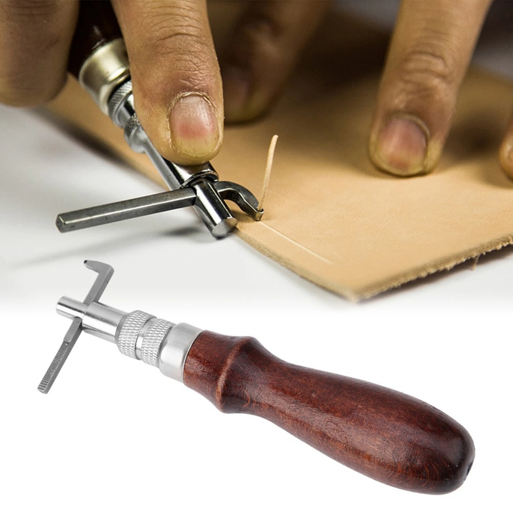 1PC Adjustable Leather Edge St - Groover Stitching Tool recension och pris