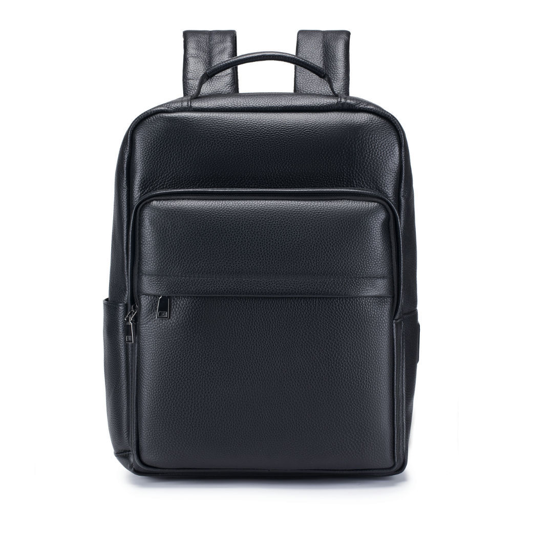 Man Genuine Leather Travel Bac - Leather Work Rucksack Mens recension och pris