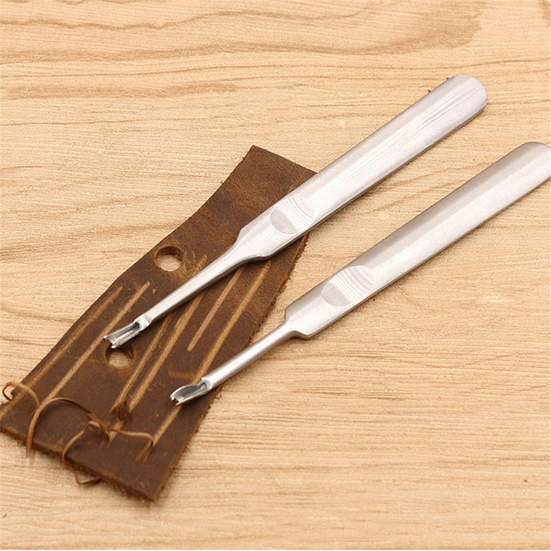 (.) 2Pcs Leather Leathercraft  - Groover Stitching Tool recension och pris