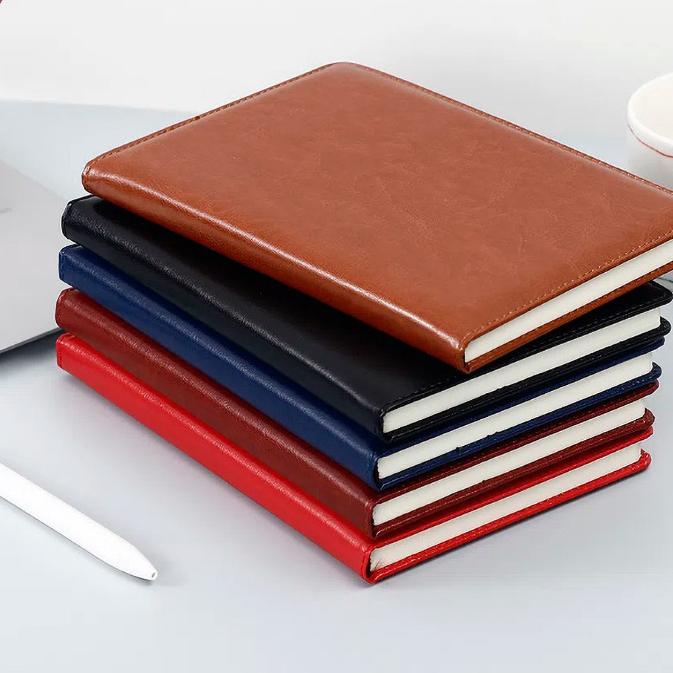 Colorful Jellyfish PU Leather  - Leather Work Diary Covers recension och pris