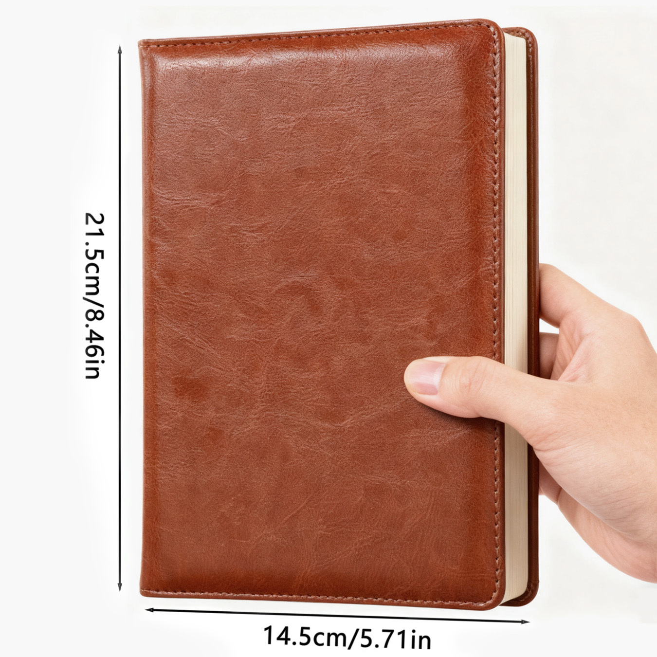Vintage Leather Journal with R - Leather Work Diary Covers recension och pris